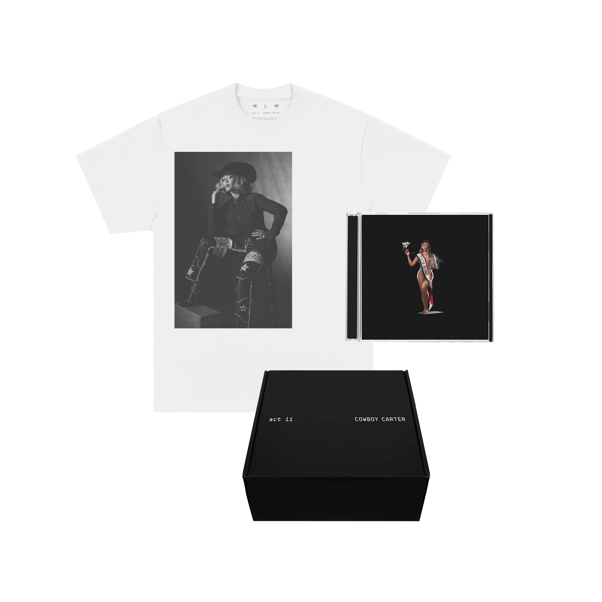 ビヨンセ カウボーイカーター CD Tシャツ Sサイズ ボックスセット COWBOY CARTER LIMITED EDITION EXCLUSIVE COVER CD BOXSET