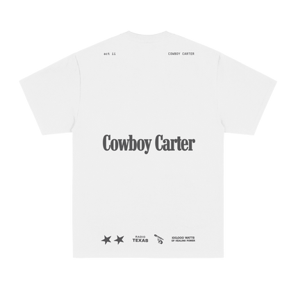 COWBOY CARTER SHORT SLEEVE TEE - WHITE