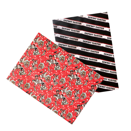 COWBOY CARTER FLAT WRAPPING PAPER