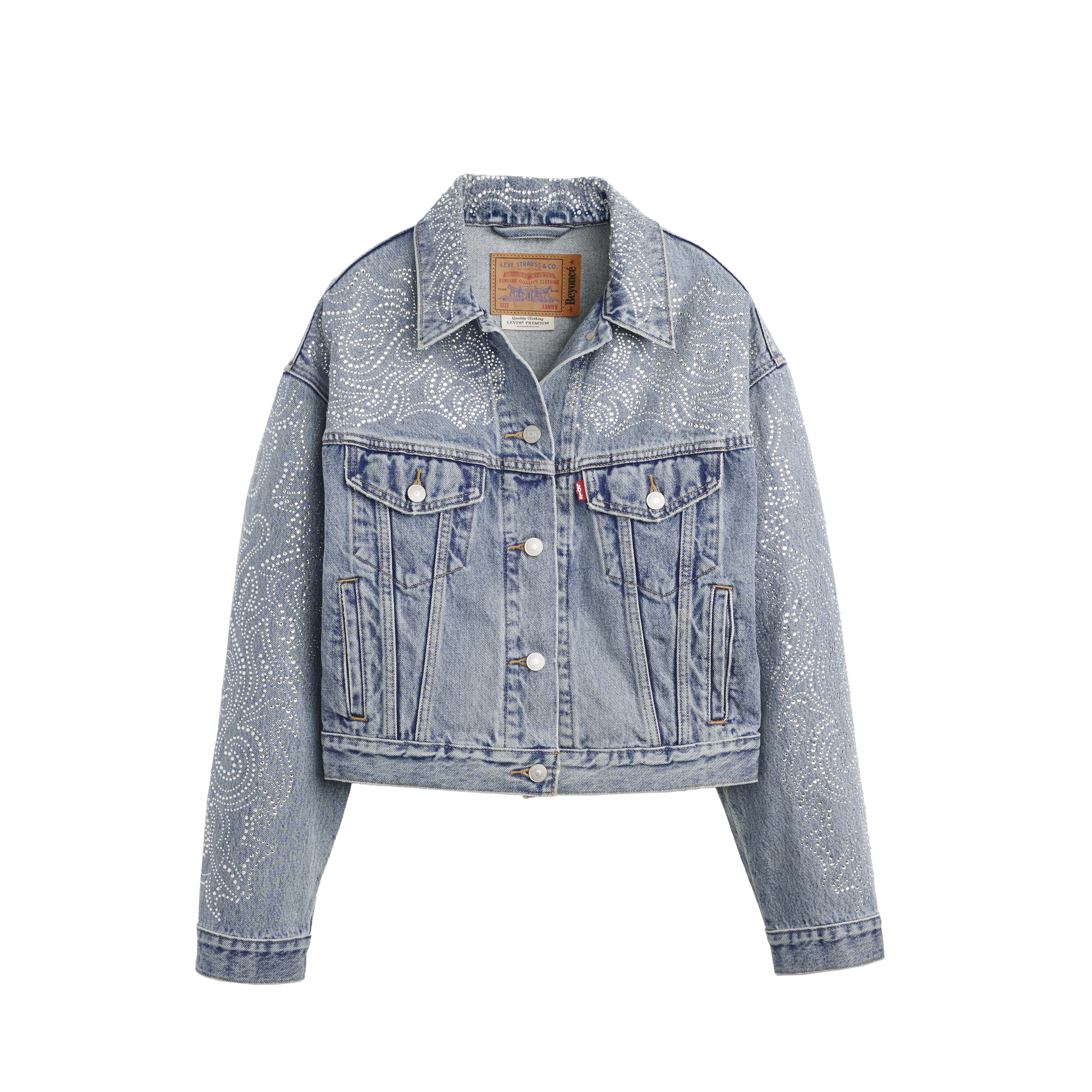 BEYONCÉ X LEVI'S® '90S SHRUNKEN TRUCKER WESTERN CRYSTAL
