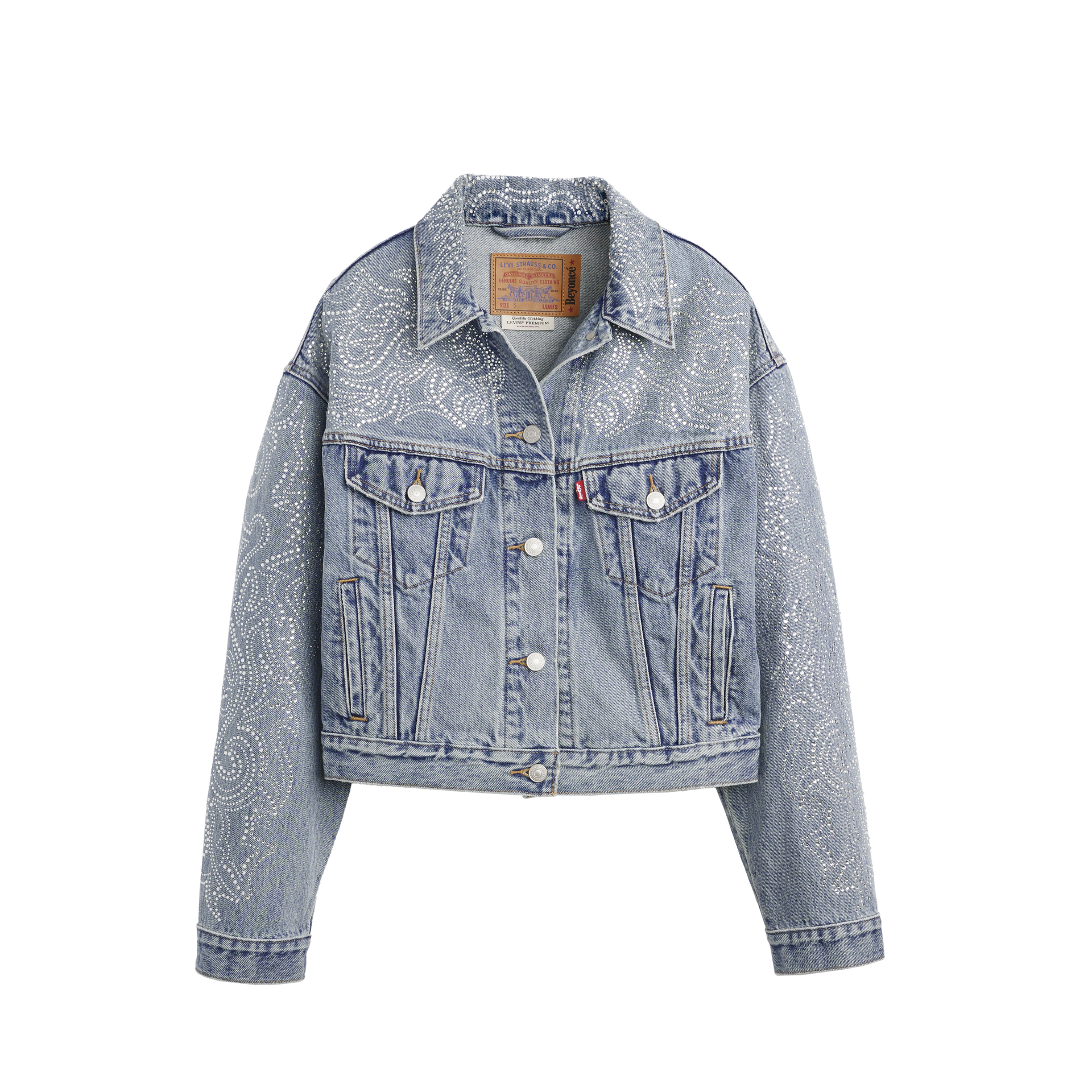 BEYONCÉ X LEVI'S® '90S SHRUNKEN TRUCKER WESTERN CRYSTAL